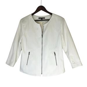 Harve Benard Womens Jacket Blazer Full Zip Long Sleeve Mid Length Size XL